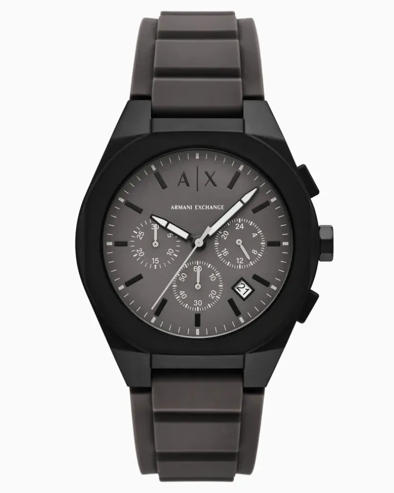 Sync Chronograph aus Silikon in Grau Mehrfarbig