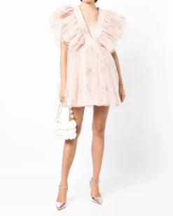Tabetha Tüllkleid mit Pailletten - Rosa