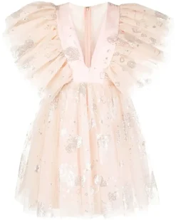 Tabetha Tüllkleid mit Pailletten - Rosa