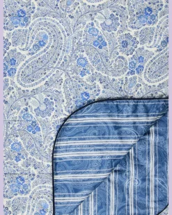 Tagesdecke blau Weiss