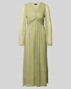 Tailliertes Freizeitkleid mit Unterkleid Apfel