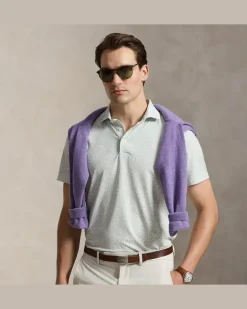 Tailored-Fit Performance-Poloshirt Green