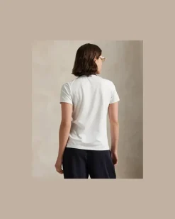 Tailored-Fit Poloshirt aus Jersey Blue