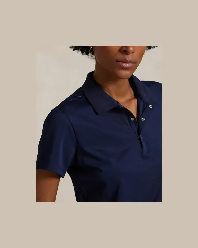 Tailored-Fit Poloshirt aus Piqué Blue