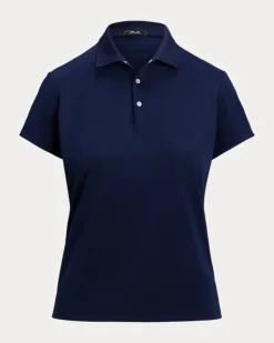 Tailored-Fit Poloshirt aus Piqué Blue