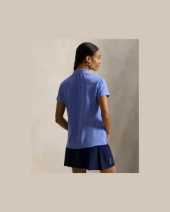 Tailored-Fit Poloshirt aus Piqué Blue