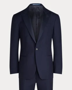 Tailored-Fit Polo-Smoking aus Barathea Blue