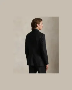 Tailored-Fit Wollserge-Anzug Polo Grey