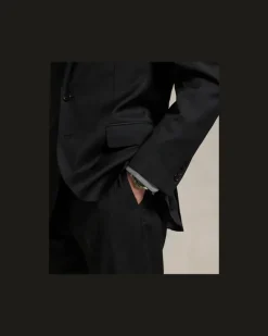 Tailored-Fit Wollserge-Anzug Polo Grey