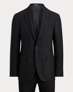 Tailored-Fit Wollserge-Anzug Polo Grey