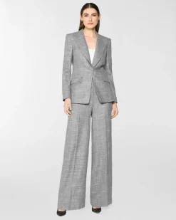 Tailored jacket with single-breast Grey