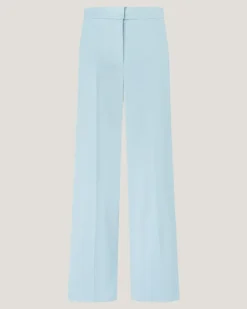 Tailored palazzo trousers in satin Blue