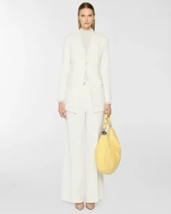 Tailored palazzo trousers White