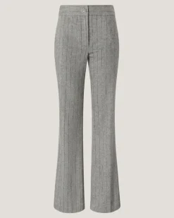 Tailored pinstripe wool trousers Grey