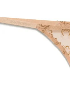 Tanga aus Mesh - Nude