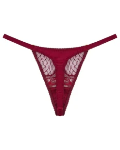 Tanga aus Seide - Rot