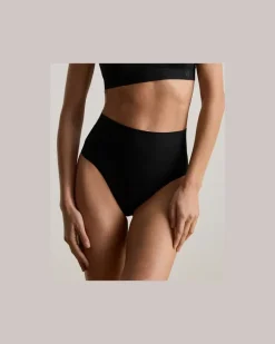 Tanga mit hoher Leibhöhe Black