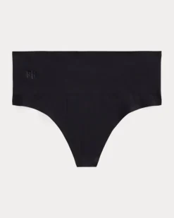 Tanga mit hoher Leibhöhe Black