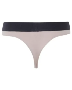 Tanga mit Logo-Bund - Nude
