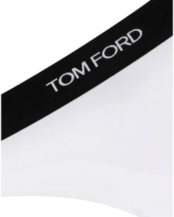 Tanga mit Logo-Bund - Weiß