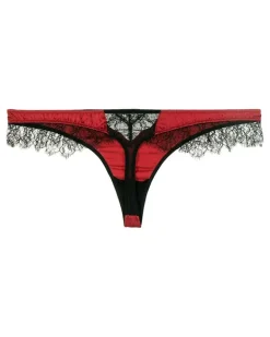 Tanga mit Spitze - Rot