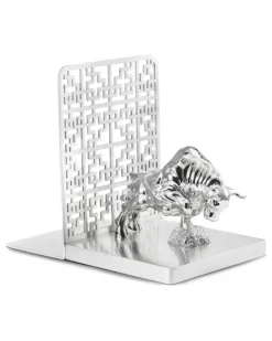 Tang Ox Buchstütze - Silber