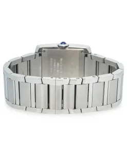 Tank Française Armbanduhr mit Diamanten 28mm - Silber