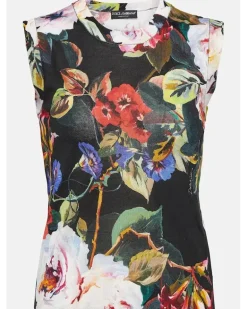 Tanktop aus Seidenstrick Multicolor
