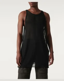 Tanktop Maglia aus Schurwolle Schwarz