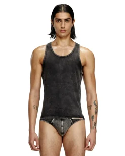 Tanktop mit Denim-Effekt - Oberteile - Herren - Schwarz