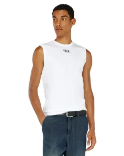 Tanktop mit Metallic-Oval D - T-Shirts - Herren - Weiss