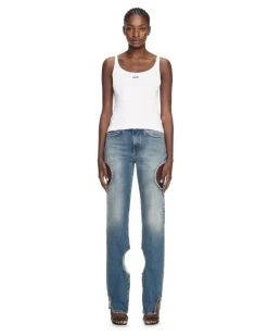 Tanktop mit Off-Logo Weiß