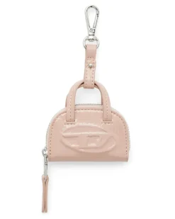 Taschenanhänger aus glänzendem, geknittertem Naplak - Charms und Schlüsselanhänger - Damen - Rosa