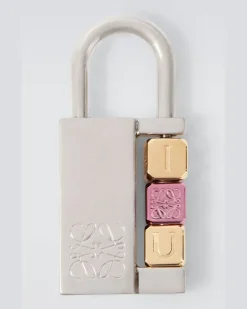 Taschenanhänger Padlock Anagram Silber