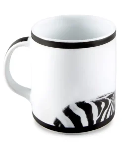 Tasse mit Zebra-Print - Weiß