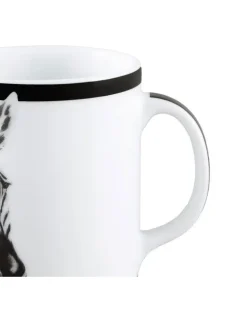 Tasse mit Zebra-Print - Weiß