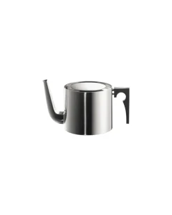 Teekanne Cylinda - Metall - Bakelit - Designer Arne Jacobsen
