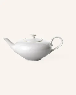 Teekanne 6 Pers. Anmut Gold weiss