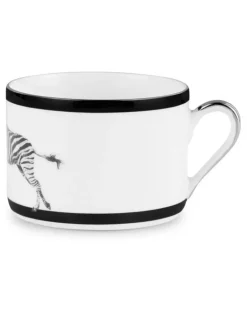 Teeservice mit Zebra-Print - Weiß