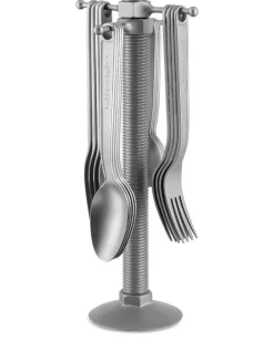 16-teiliges Conversational Objects Besteck-Set - Silber