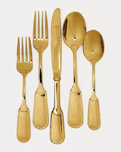 5-teiliges Tischset Wentworth in Gold