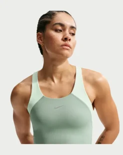 Tempo verkürztes Sport-BH-Tanktop mit mittlerem Halt - Grün