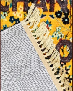 Teppich mit Fransen - Gelb