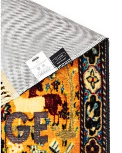 Teppich mit Fransen - Gelb