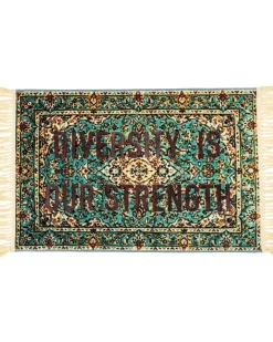 Teppich mit Print-Mix - Grau