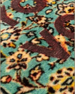 Teppich mit Print-Mix - Grün
