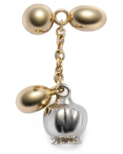 Thistle Knopfloch-Ornament aus Messing - Gold