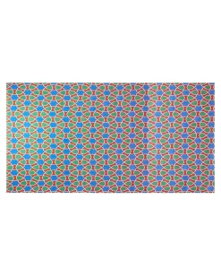 Tiles Tischdecke aus Leinen (320cm x 170cm) - Rot