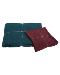 Tischdecke aus Leinen - Grün