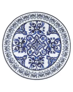 Tischdecke aus Leinen mit Blumen - Weiß